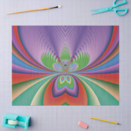 Papel De Seda Flor Roxa