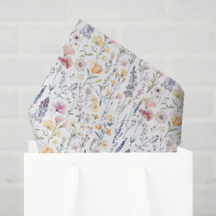 Papel de Seda Flor Silvestre, Decoupage Floral