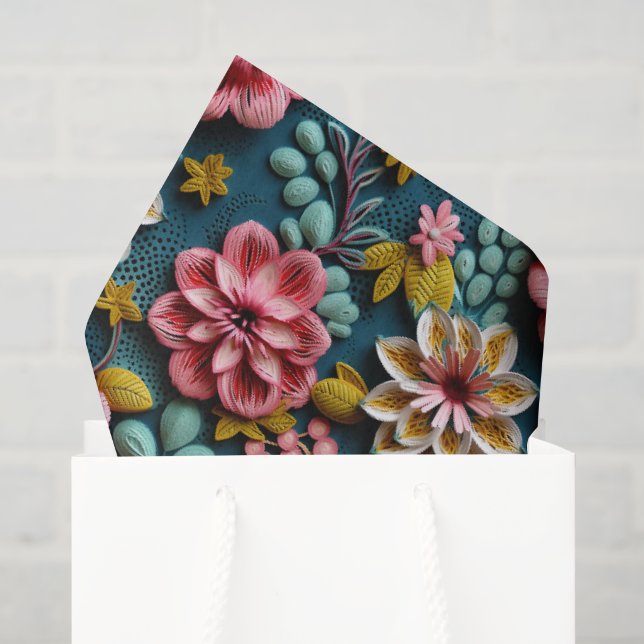 Papel De Seda Flora Bella  (Sacola de presentes)