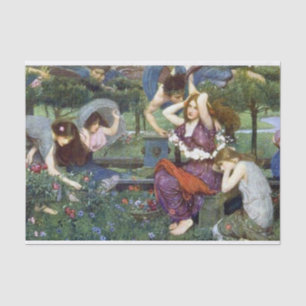 Papel De Seda Flora e os Zephyrs, de John William Waterhouse
