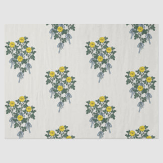 Papel De Seda Flora Tecido