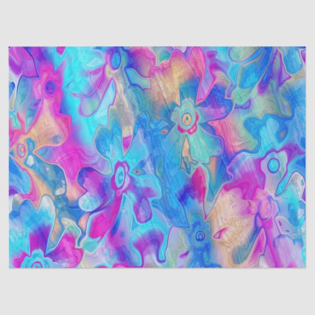 Papel De Seda Florais-4-Matas De Chão-De-Chão-Pintado (Frente )