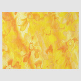 Papel De Seda Florais-8-Pintados Com Grãos-Tecidos