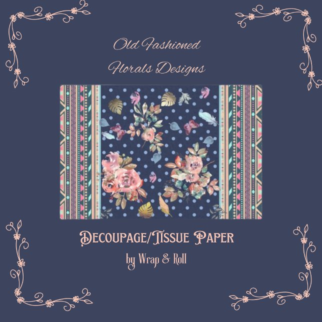 Papel De Seda Florais e Design asteca (Criador carregado)