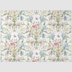 Papel De Seda Florais Vintage Elegantes