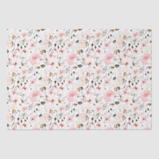 Papel De Seda Floral aquarela moderna Boho