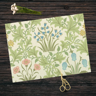 Papel De Seda Floral Celandine Morris Pattern por J. H. Dearle
