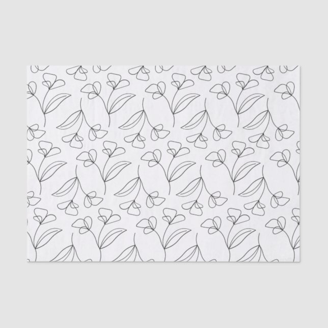 Papel de Seda Floral Chic (Frente )