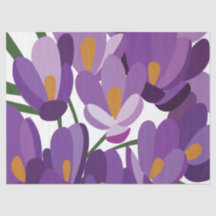 Floral de Crocus Roxo