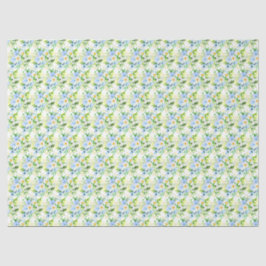 Papel De Seda Floral de Não-Me-Esqueças e Margaridas