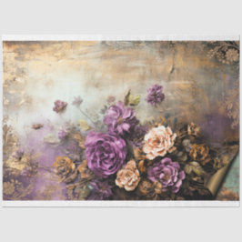 Papel De Seda Floral Desgastada, Roxo Empoeirado, combinações de
