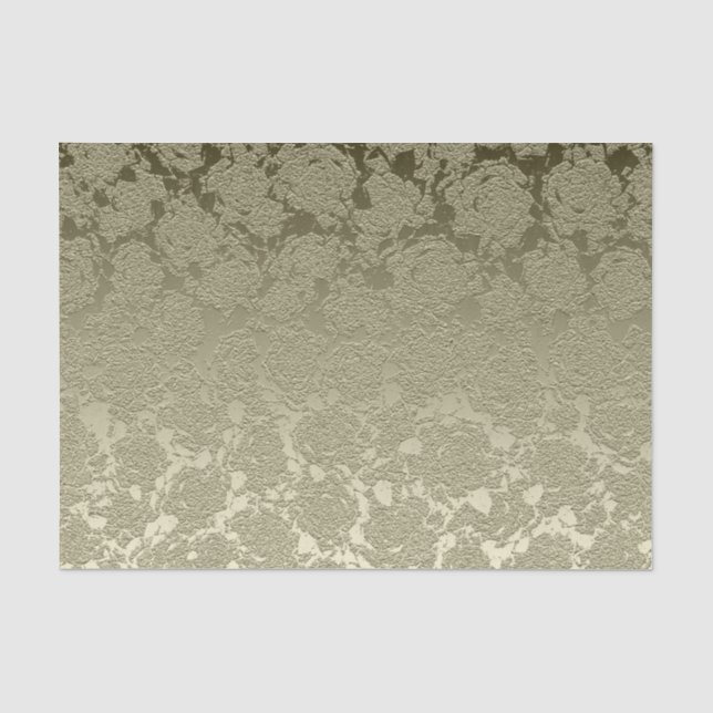 Papel De Seda Floral Elegant Sage Green Modern (Frente )