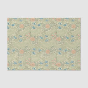 Papel De Seda Floral Foliage Vintage William Morris Larkspur