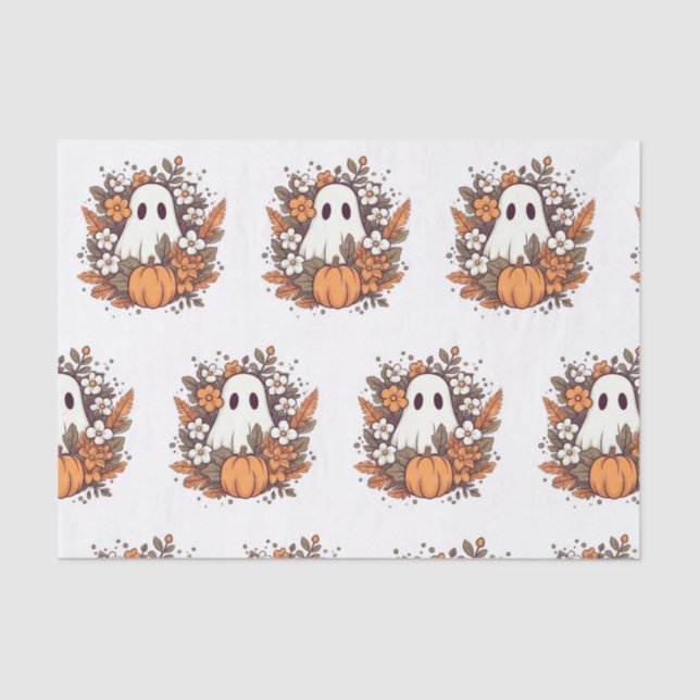 Papel De Seda Floral Ghost (Frente )