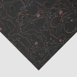 Papel De Seda Floral Line Art Faces Tissue Paper