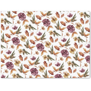 Papel de Seda Floral Outono
