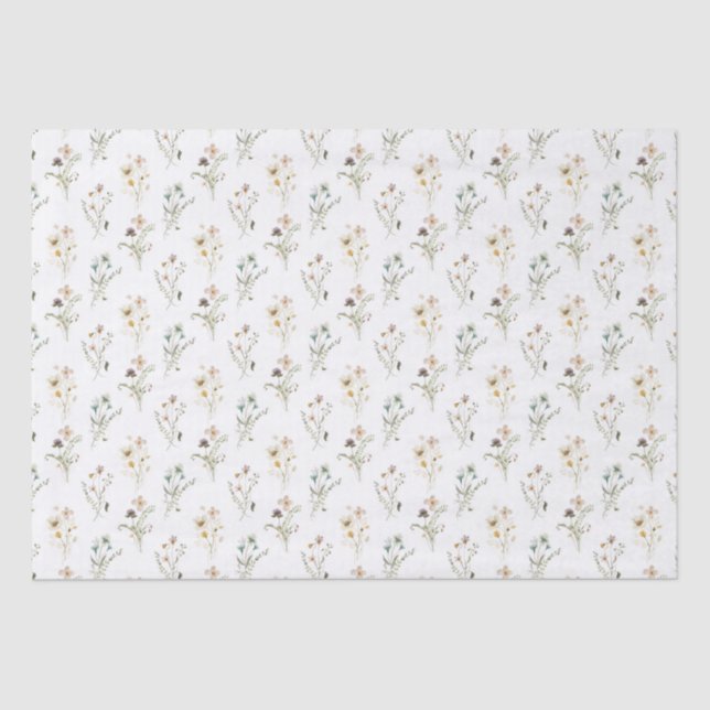 Papel de Seda Floral Pastel (Frente )