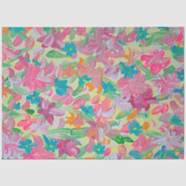 Papel de Seda Floral Pastel Ensolarado