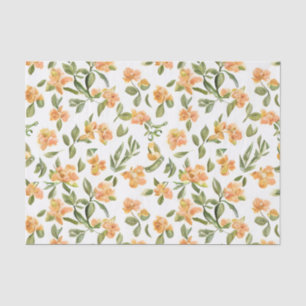 Papel De Seda Floral Pattern Honeysuckle Flowers
