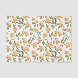 Papel De Seda Floral Pattern Honeysuckle Flowers