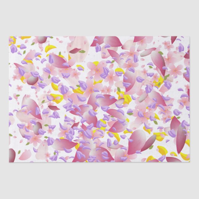 Papel De Seda Floral print Valentine's Tissue Paper (Frente )
