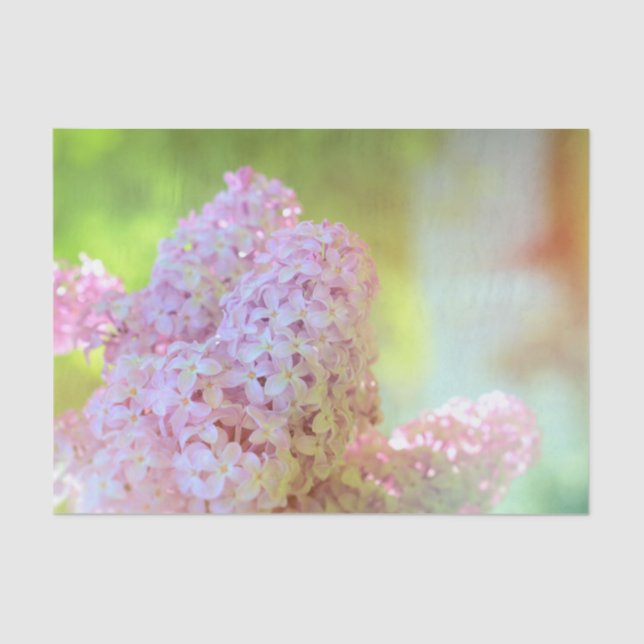 Papel De Seda Floral Purple Lilac Pastel Country Art Design (Frente )