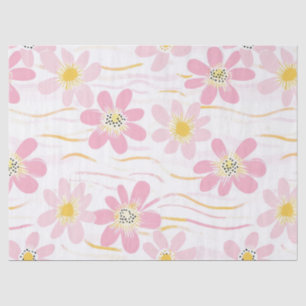 Papel De Seda Floral Retro Pastel (4)