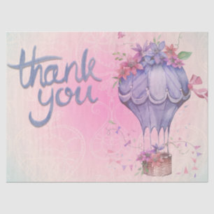 Papel De Seda floral rosa e roxo