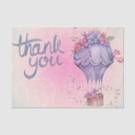 Papel De Seda floral rosa e roxo