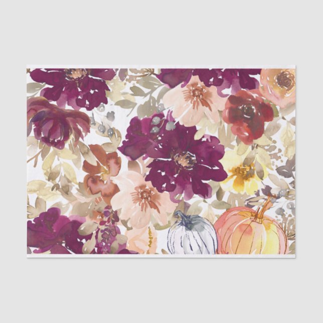Papel De Seda Floral Tattoo (Frente )