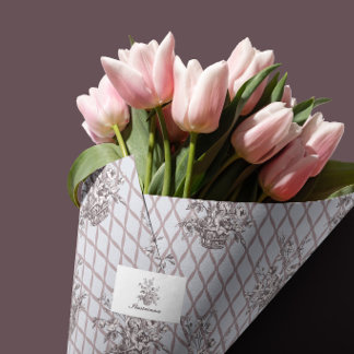 Papel de Seda Floral Toile Francês