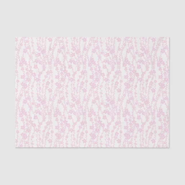 Papel De Seda Floral Vines (Ivory - Pink) (Frente )