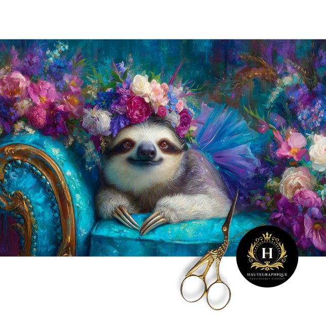 Papel De Seda Floral Whimsical na Decoupage de Tutu (Criador carregado)