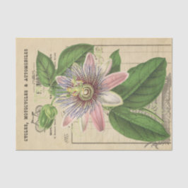 Papel De Seda Flordepaixão Decoupage Floral Vintage