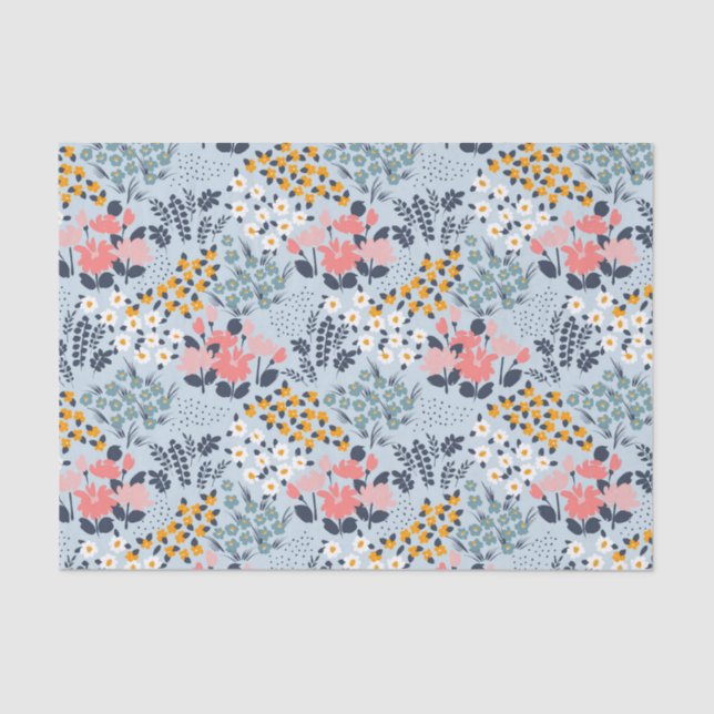 Papel De Seda Flores (Frente )