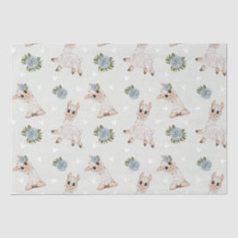 Papel De Seda Flores alpaca, de linhagem branca