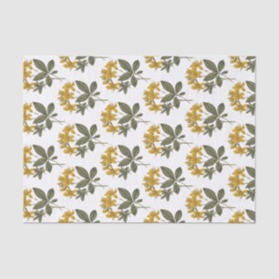 Papel De Seda Flores Amarelas Vintage Azalea