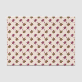 Papel De Seda Flores Antigas Rubi, Latão, Bronze e Fuchsia Gr