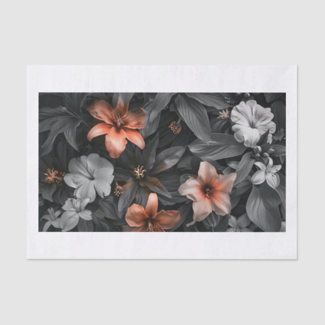 Papel De Seda Flores Bonitas10 (Frente )