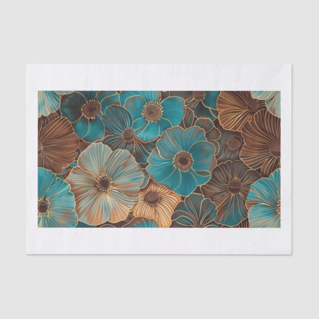 Papel De Seda Flores Bonitas27 (Frente )