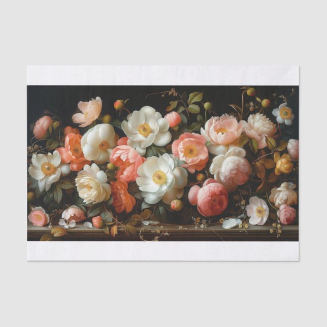 Papel De Seda Flores Bonitas4 (Frente )