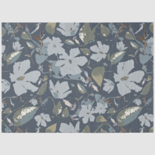 Papel De Seda Flores bonito Floral Blue Clematis