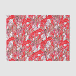 Papel De Seda Flores Botânicas Crocos Brancos