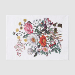 Papel De Seda Flores Botânicas Genuínas (não AI)