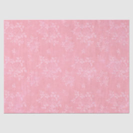 Papel De Seda Flores Brancas Rosa Découpage