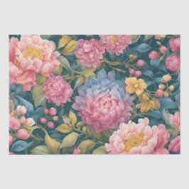 Papel De Seda Flores Coloridas Florais Brilhantes