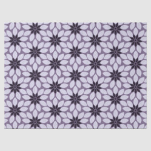 Papel De Seda Flores com Impressão de bloco roxa