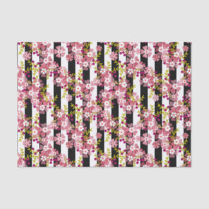 Papel De Seda Flores cor-de-rosa