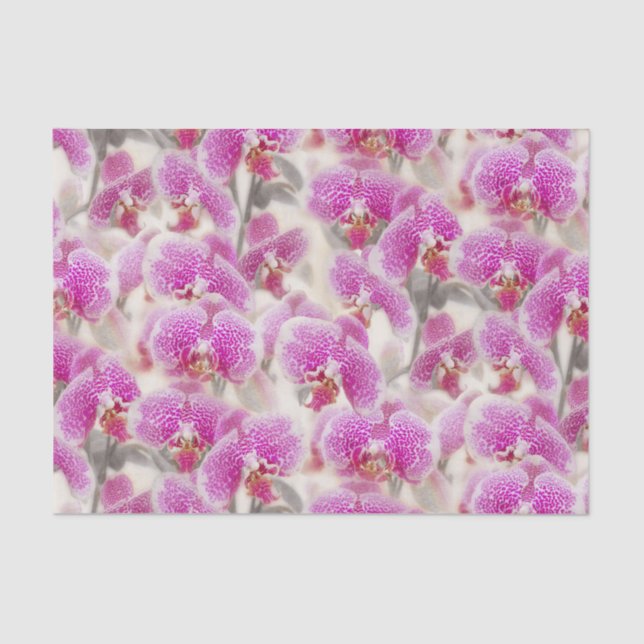 Papel De Seda Flores da orquídea (Frente )