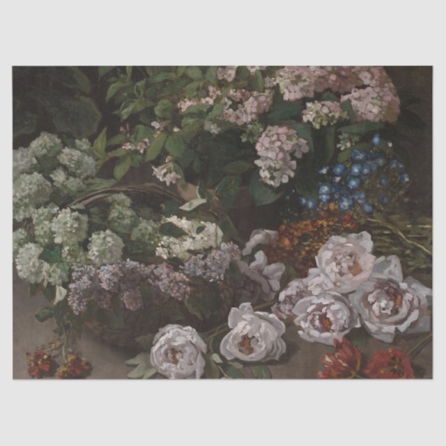 Papel De Seda Flores da primavera - Claude Monet (Frente )